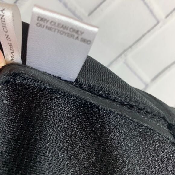 Amanda + Chelsea Black Ruffle Sleeve Blazer Sz 4 - Picture 7 of 7